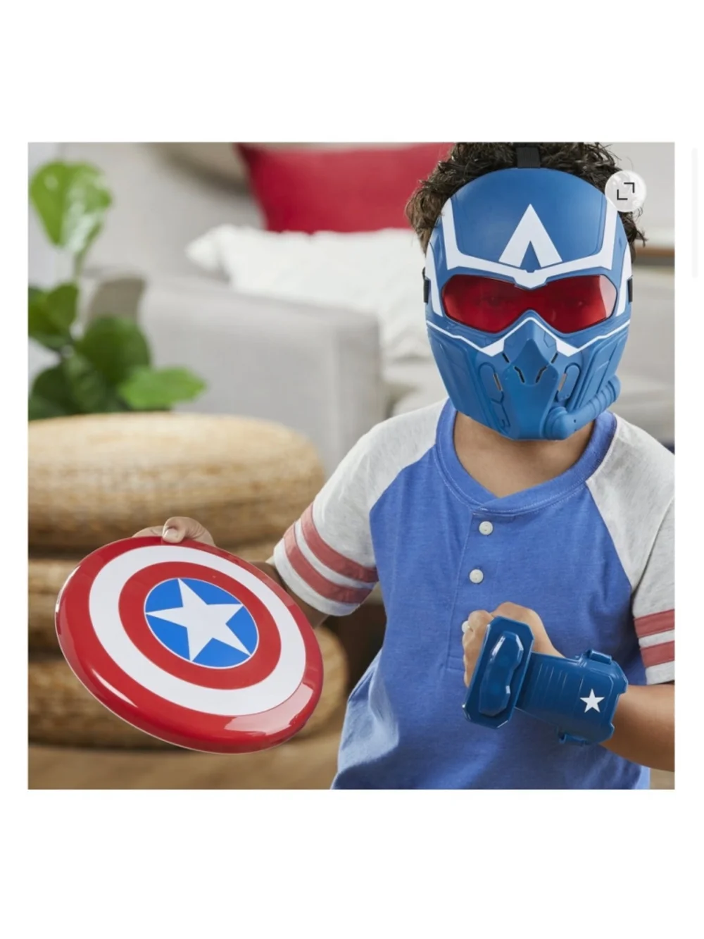 NEW Hasbro Captain America Brave New World Costume One Size Blue Red